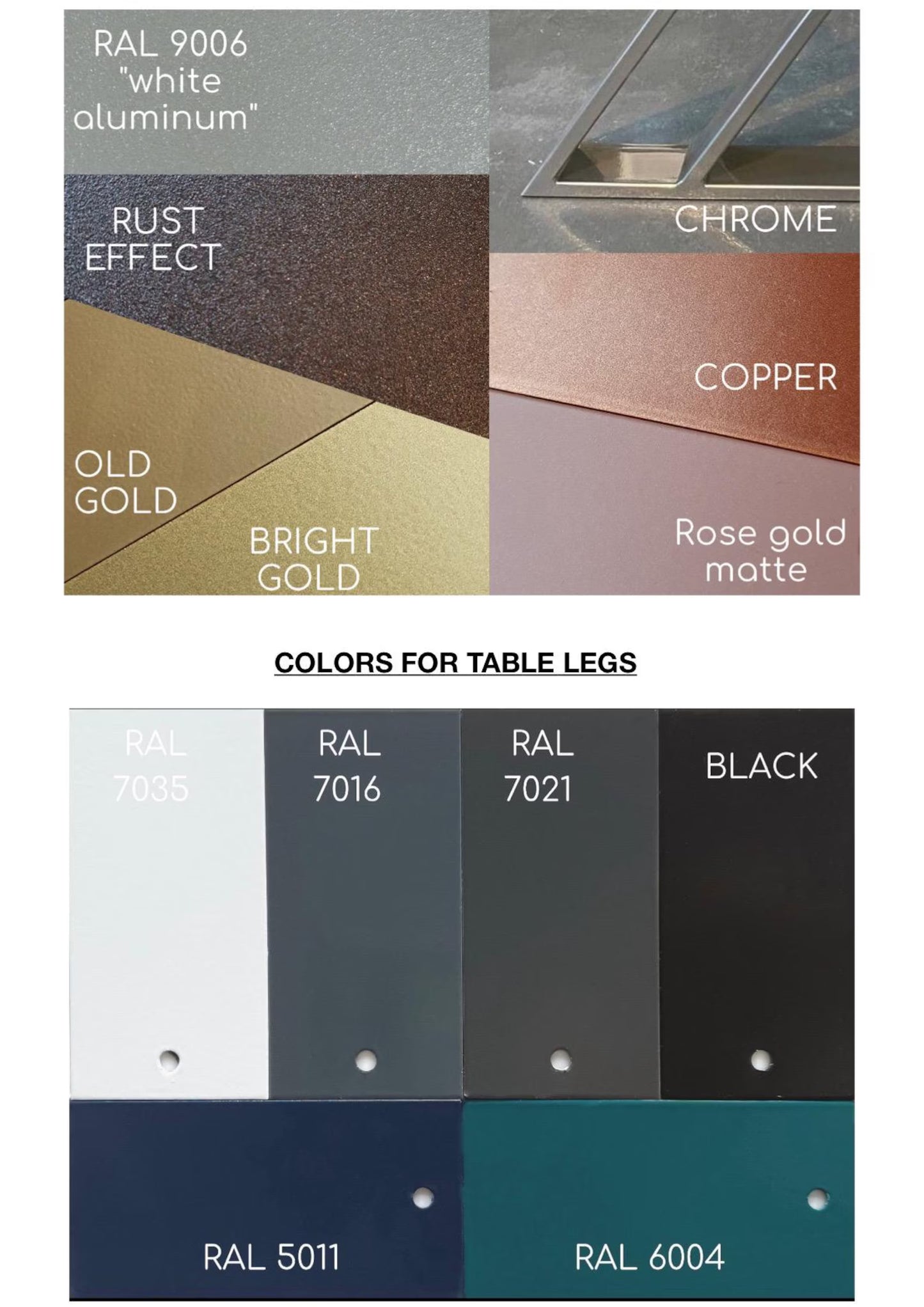 Gold River & Grey Marble Effect Resin Dining Table (Custom)