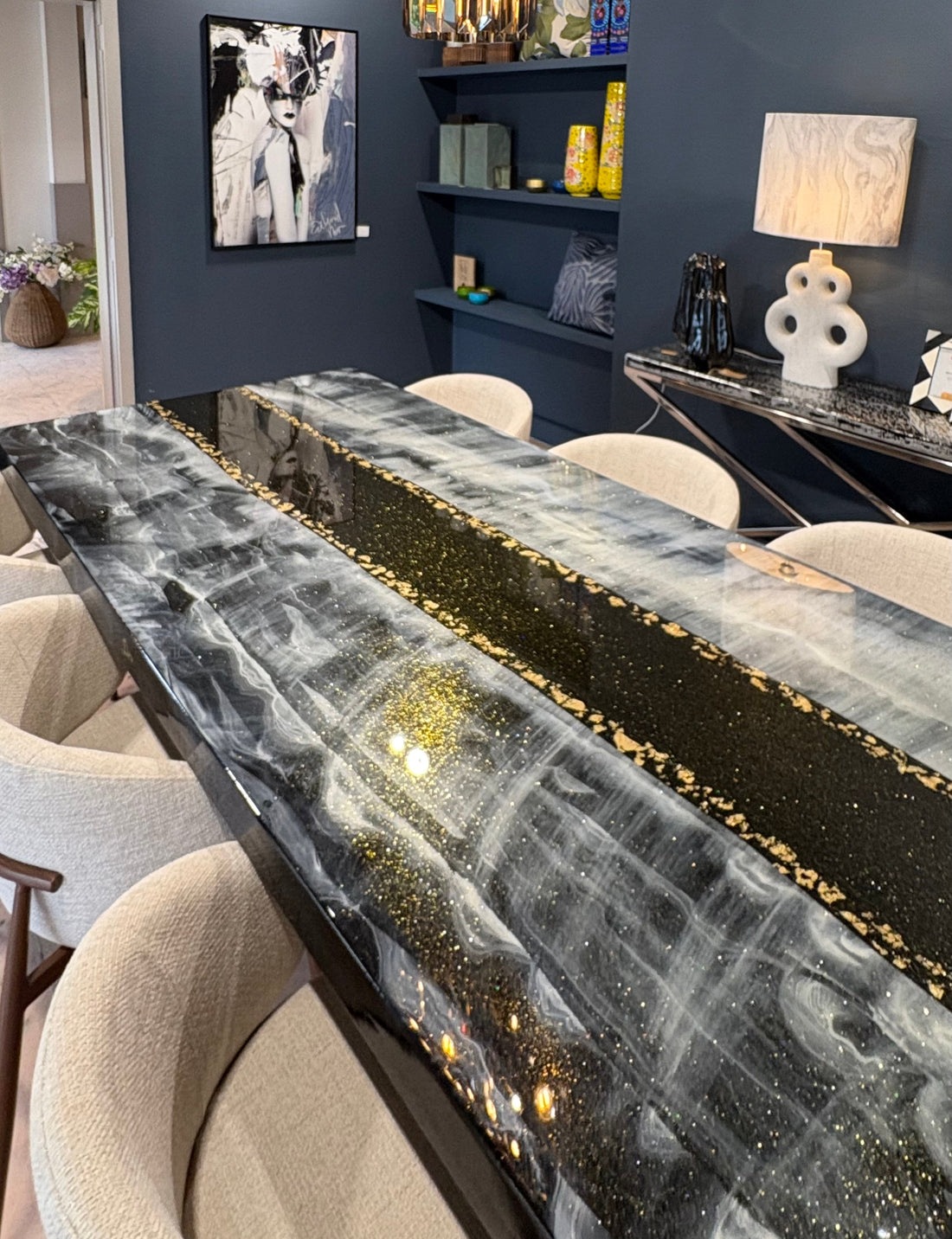 Personalized dining table for customer in Texas USA