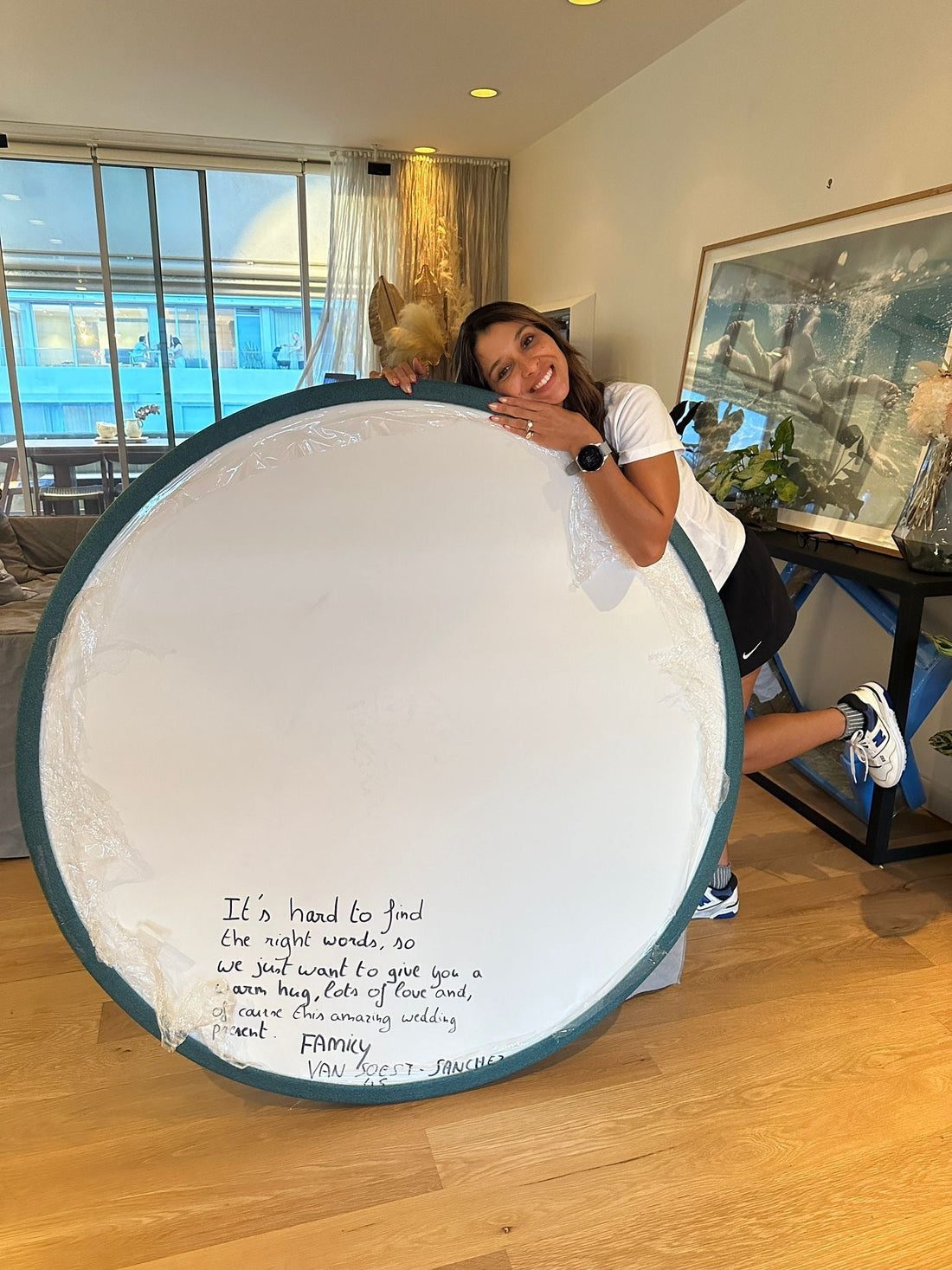 Happy customer from Sydney, Australia. Received a custom made round dining table.