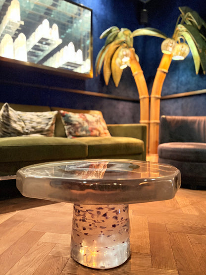 Table en améthyste personnalisée | Sculpture en géode d'agate | Œuvre d'art 3D | Leonardo Gravina