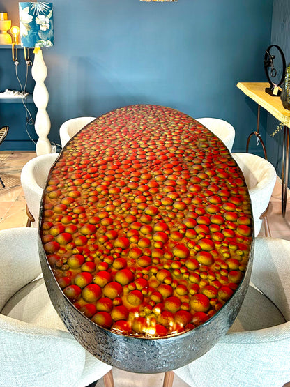 The Magma Flow | Hand-Sculpted 3D Organic Art Table | Bespoke 1-of-1 Edition