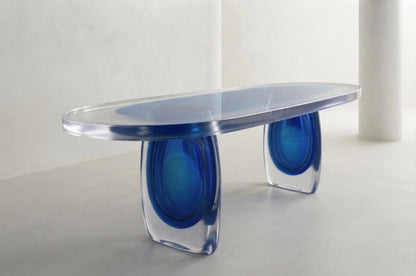 Eclipse Collection — Sculptural Resin Dining Table