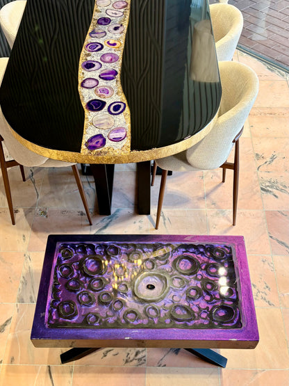 3D Resin Art Coffee Table - Color Shifting - Unique Piece