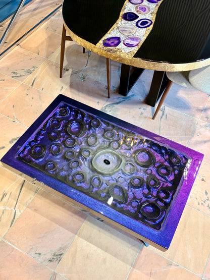3D Resin Art Coffee Table - Color Shifting - Unique Piece