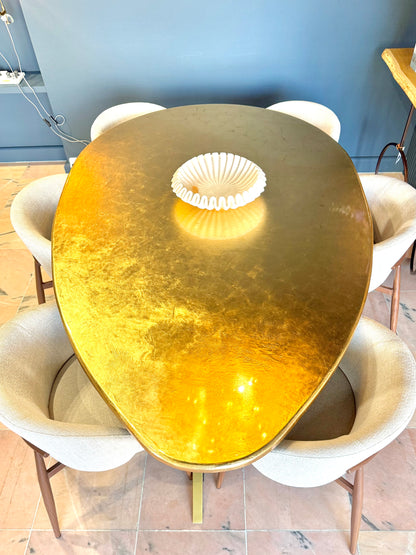 Feuilles d'or 24 carats pour table | Forme organique