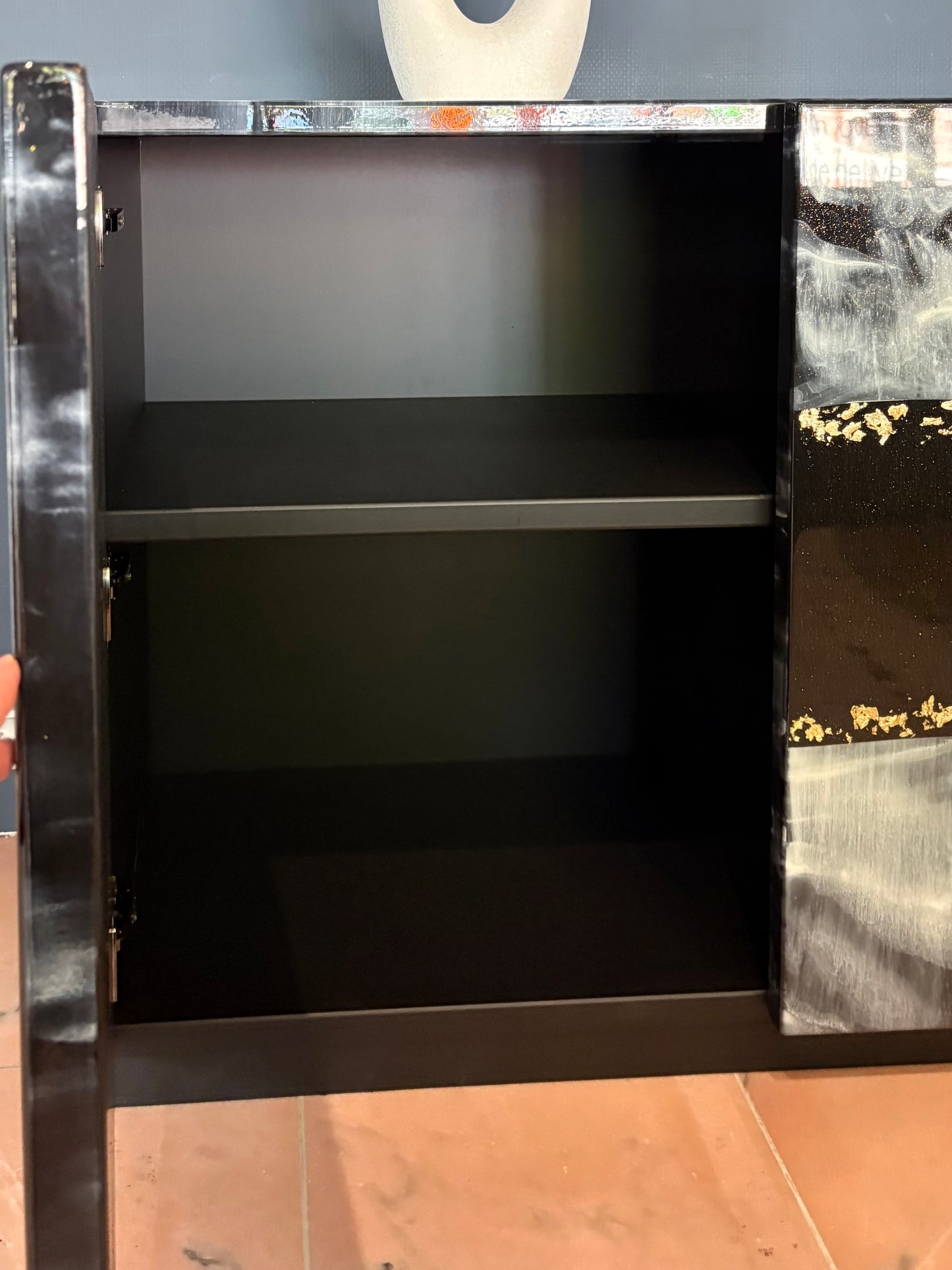 Beach Art Resin Sideboard (Custom Handmade)