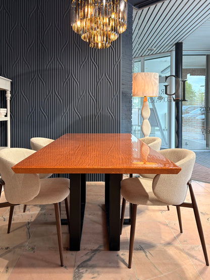 Table à manger Croco | Bords biseautés | Sur mesure