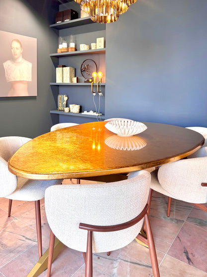 Feuilles d'or 24 carats pour table | Forme organique