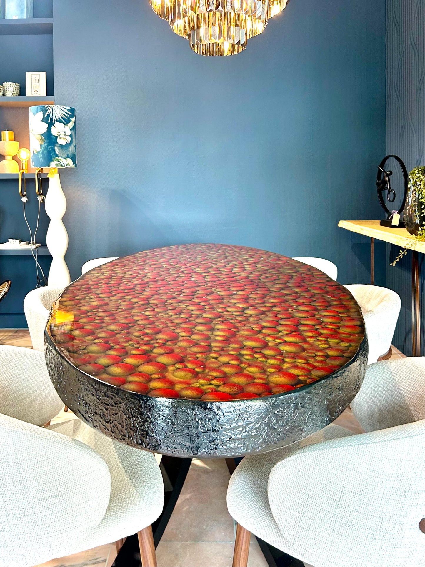The Magma Flow | Hand-Sculpted 3D Organic Art Table | Bespoke 1-of-1 Edition
