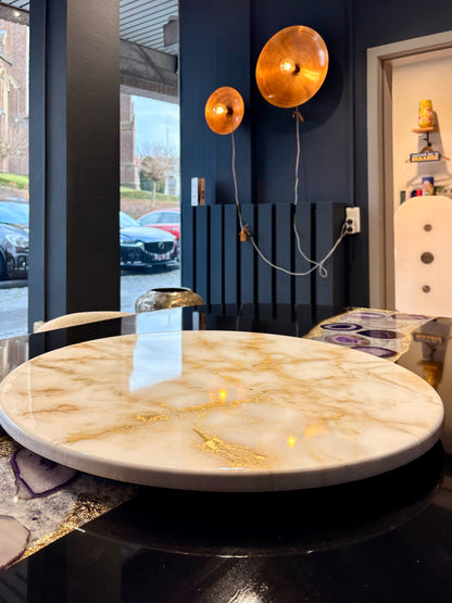 Custom Made Lazy Susan Epoxy Resin Art