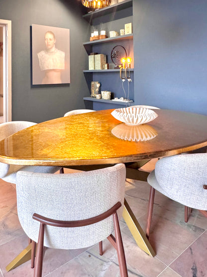 Feuilles d'or 24 carats pour table | Forme organique