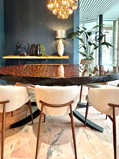 The Magma Flow | Hand-Sculpted 3D Organic Art Table | Bespoke 1-of-1 Edition