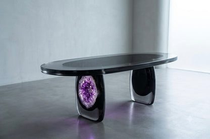 Eclipse Collection — Sculptural Resin Dining Table
