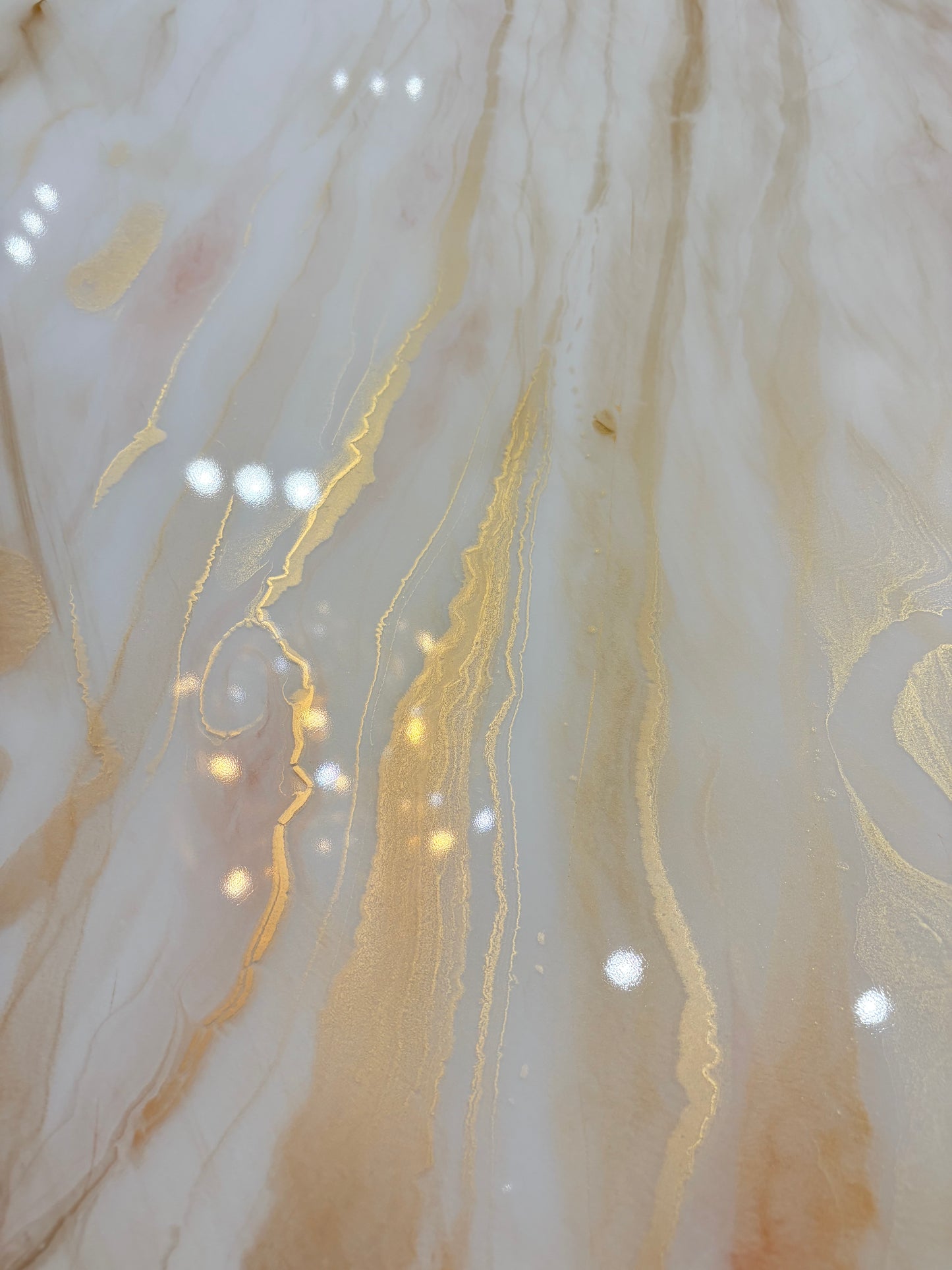 Marble Effect and Designer Table Legs (Premium Metal Base)