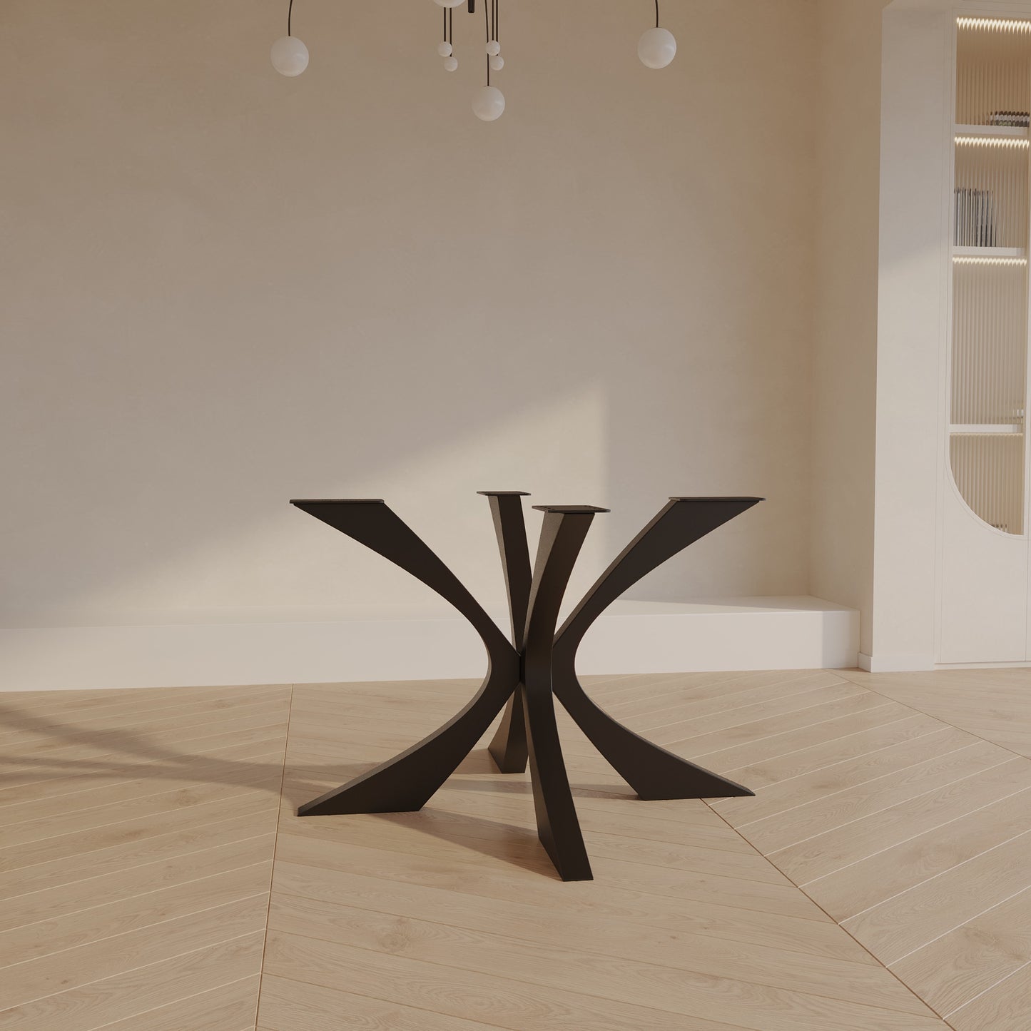 Table de salle à manger ronde | Design en marbre blanc et vert