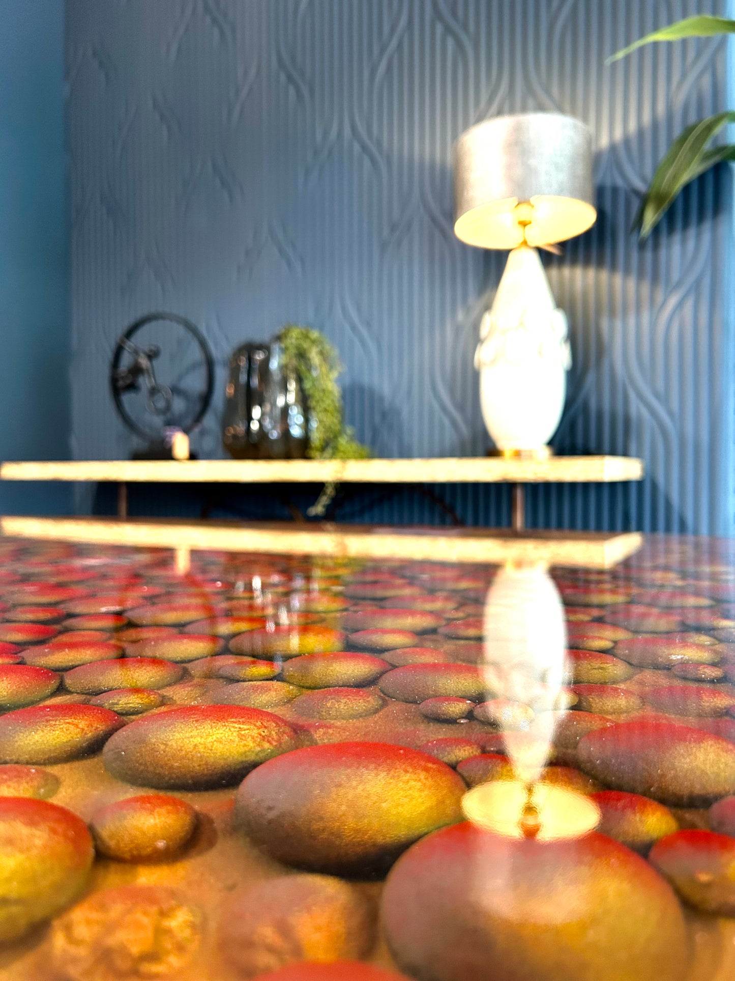 The Magma Flow | Hand-Sculpted 3D Organic Art Table | Bespoke 1-of-1 Edition
