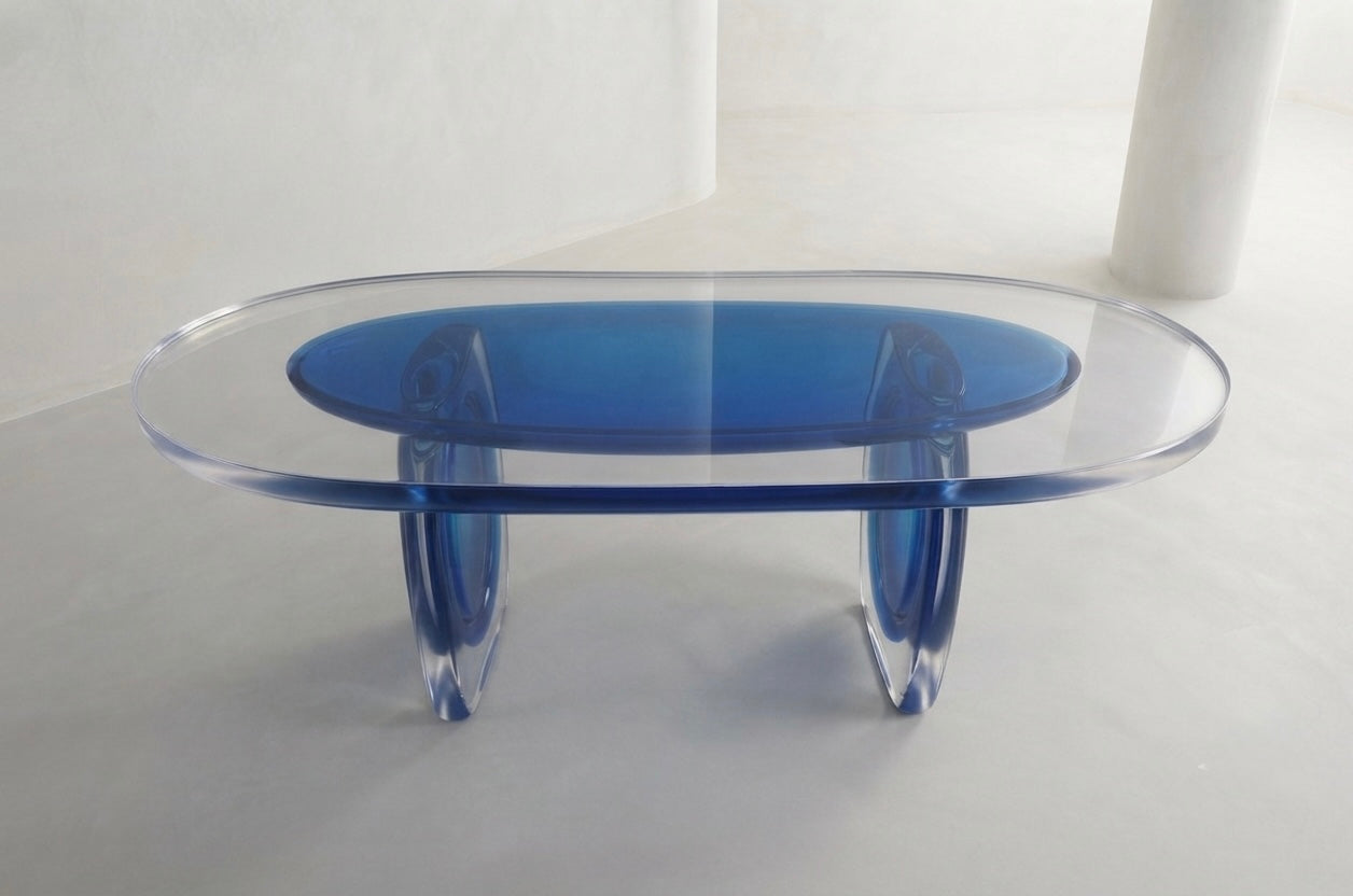 Eclipse Collection — Sculptural Resin Dining Table