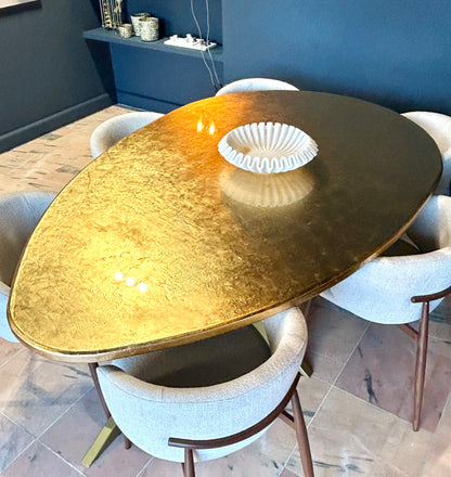 Feuilles d'or 24 carats pour table | Forme organique