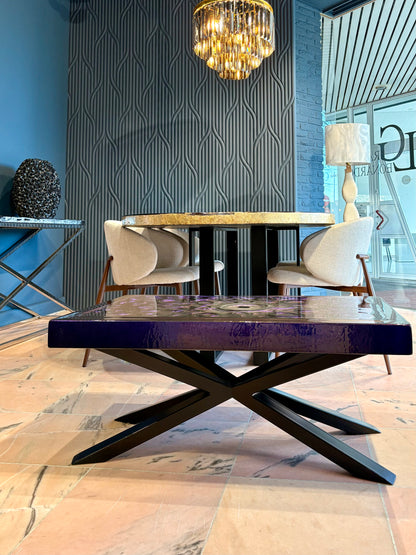 3D Resin Art Coffee Table - Color Shifting - Unique Piece