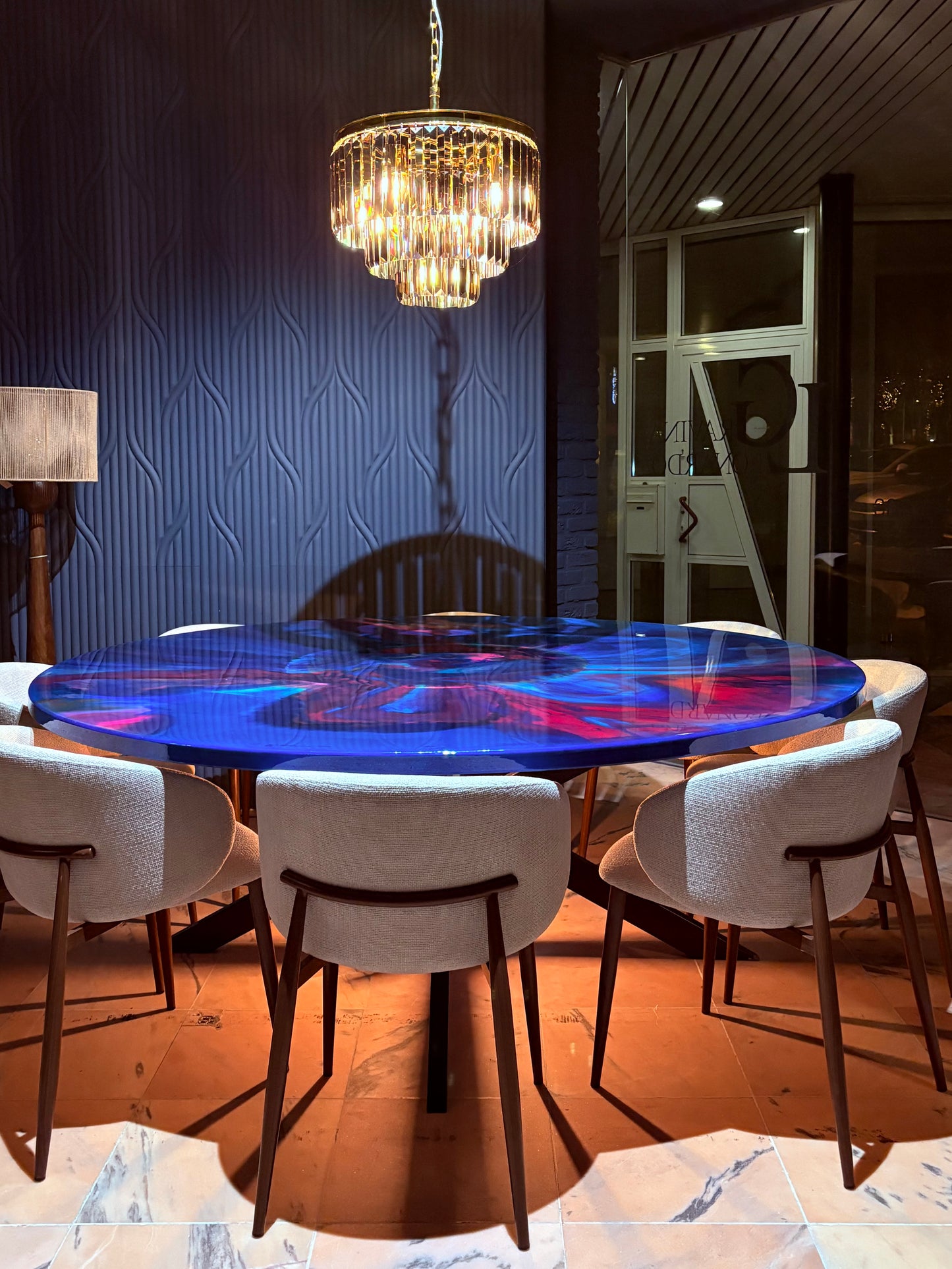 Illuminated Epoxy Resin Art Table