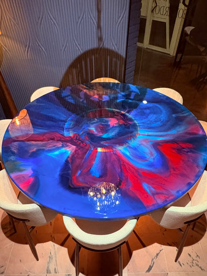 Illuminated Epoxy Resin Art Table