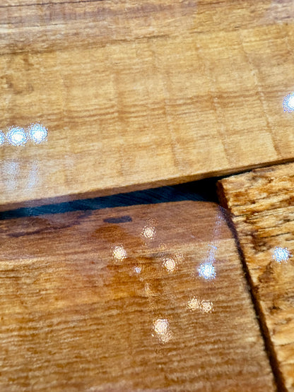 Oval Reclaimed Wood Dining Table | 3D Resin Art  | Barnwood