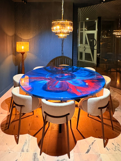Illuminated Epoxy Resin Art Table