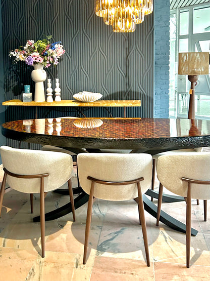 The Magma Flow | Hand-Sculpted 3D Organic Art Table | Bespoke 1-of-1 Edition