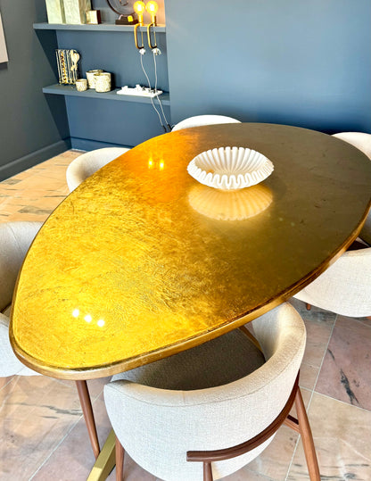 Feuilles d'or 24 carats pour table | Forme organique