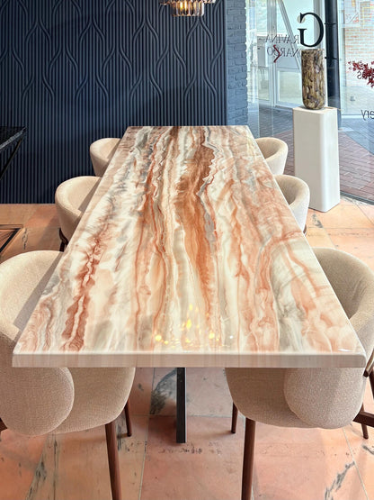 DINING TABLE | ROSE GOLD