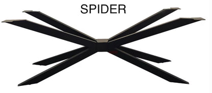 Gold River & Grey Marble Effect Resin Dining Table (Custom)