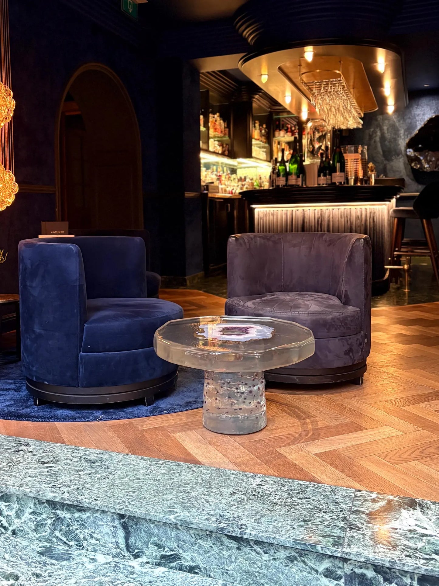 Table en améthyste personnalisée | Sculpture en géode d'agate | Œuvre d'art 3D | Leonardo Gravina