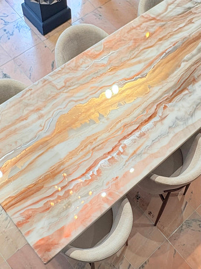 DINING TABLE | ROSE GOLD