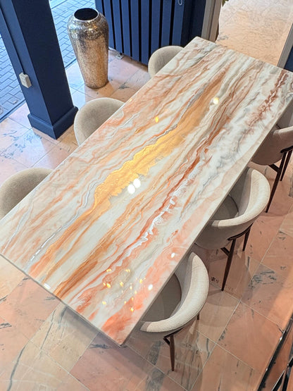 DINING TABLE | ROSE GOLD