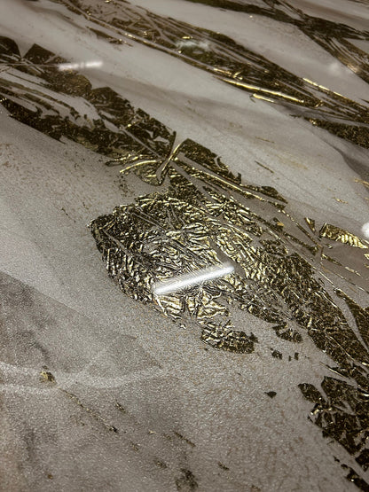 Pearl Color Marble Design | Bright Gold