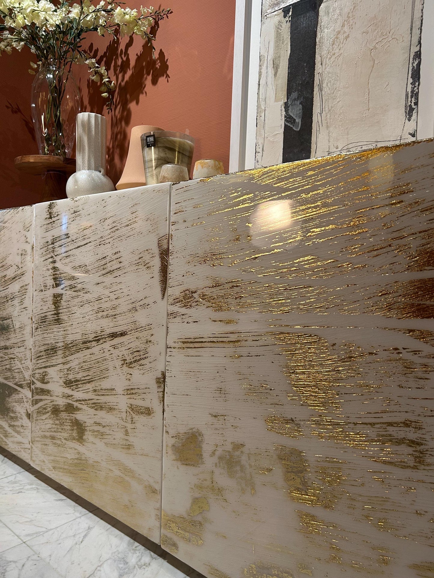 Bespoke Dresser | White and Gold
