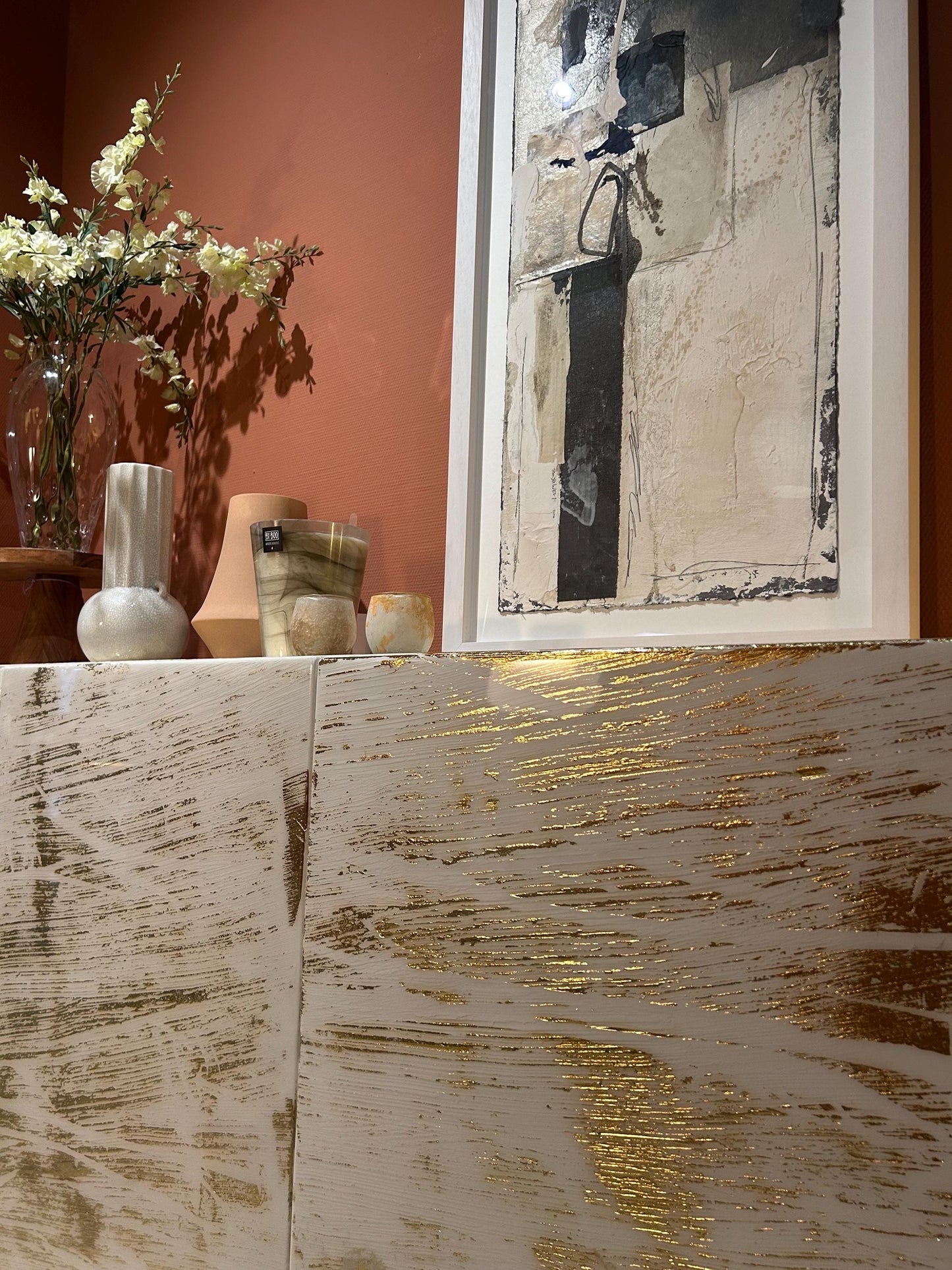 Bespoke Dresser | White and Gold