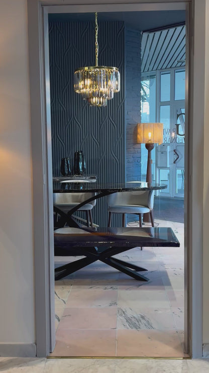 Purple & Red River Coffee Table | Custom Handcrafted Design