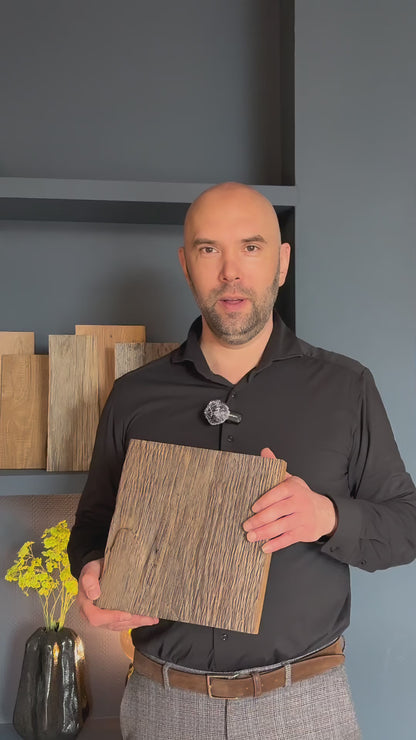 Oval Reclaimed Wood Dining Table | 3D Resin Art  | Barnwood