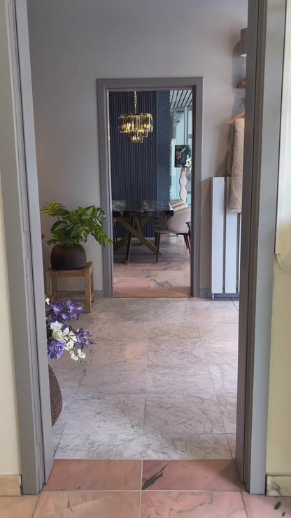 Custom Ocean Beach Epoxy Resin Dining Table | Personalized with Your Names